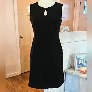 Hardly Worn - LANDS END - Little Black Dress with Pockets - Size 6